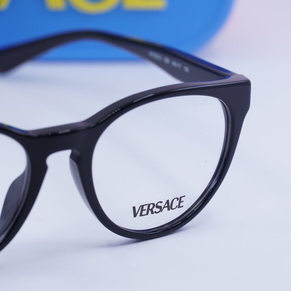 Versace Kids VK3321U GB1 Cat Eye Eyeglasses 48mm - Black - Picture 2 of 10